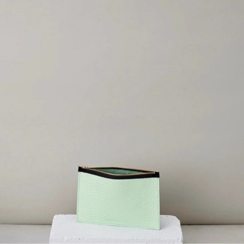 NWT Ampersand As Apostrophe Mint Python Textured … - image 2